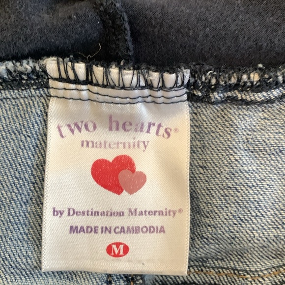TWO HEARTS MATERNITY JEANS CROPPED - Picture 3 of 7